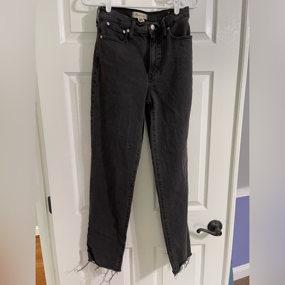 Madewell Black Straight Leg Jeans Timeless Style